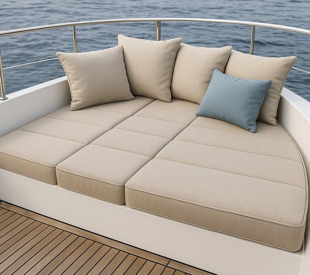 Пошив матрасов и подушек для яхт под заказ Пошив матрасов и подушек для яхт под заказ